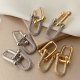 Horseshoe buckle earrings