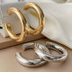 Metal chunky circle hoop
