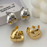 Metal twist earrings