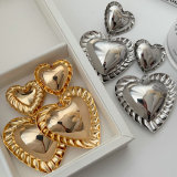 Chunky heart earrings