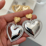 Chunky heart earrings