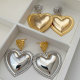 Chunky heart earrings
