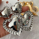 Chunky heart earrings