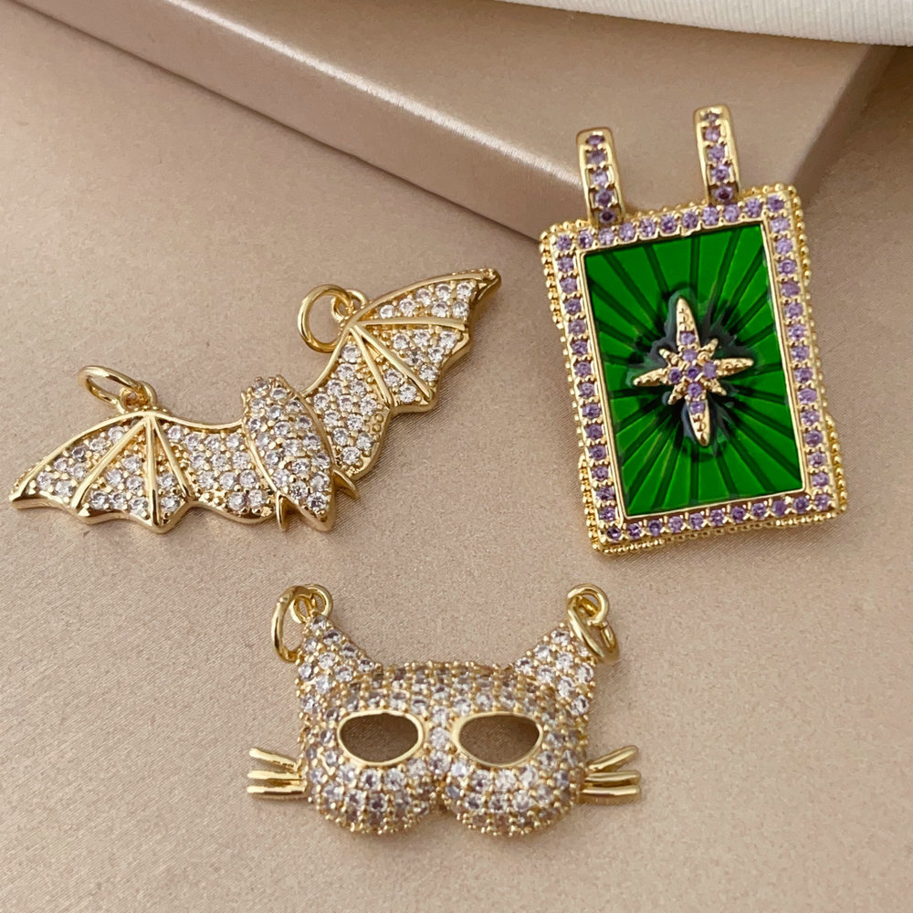 Pave mask charm