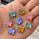 Crystal butterfly charm