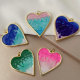 Enamel heart pendant