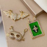 Pave mask charm