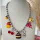 Mix charm bead necklace