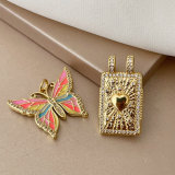Enamel butterfly charm