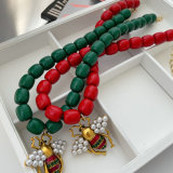 Bee charm necklace