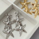 Metal star earrings