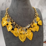 Chunky heart charm necklace