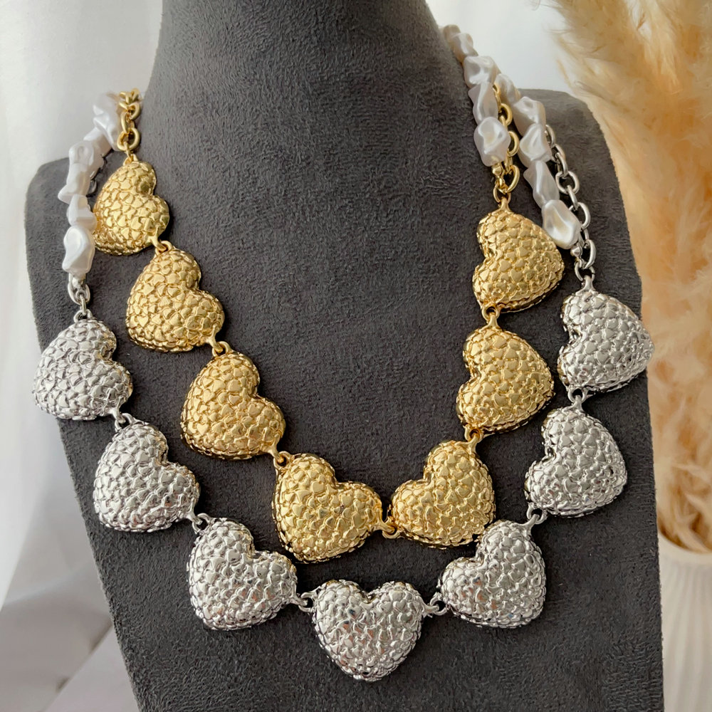Chunky heart necklace