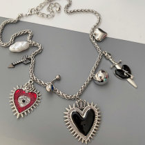 Heart charm necklace
