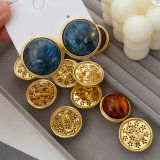 Acrylic round shape earrings