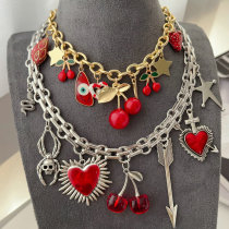 Cherry charm necklace
