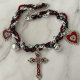 Cross heart charm necklace