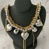 Chunky chain heart necklace