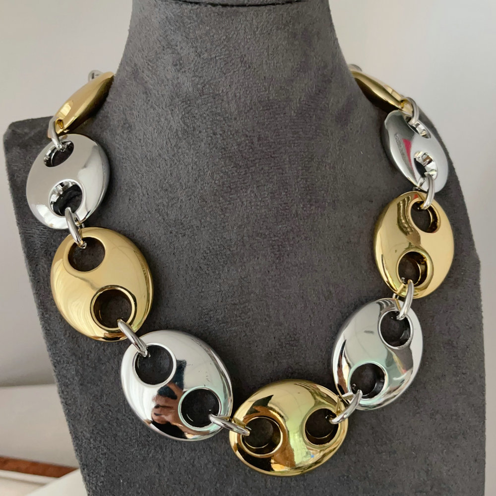 Pig nose chunky necklace