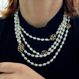 Chunky glass pearl tb bracelet