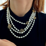Chunky glass pearl tb bracelet