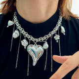 Chain heart necklace