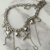 Chunky chain cuban chain star necklace