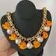 Yellow fish charm necklace