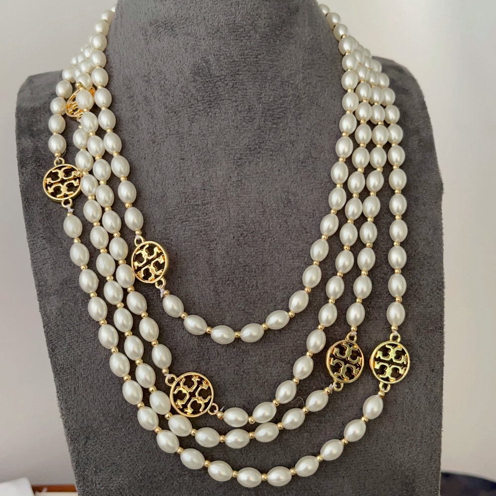 Chunky glass pearl tb bracelet