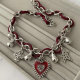 Heart charm necklace