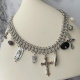 Cuban chain with cross charm