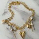 Heart charm chain necklace