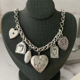 Heart charm chain necklace