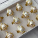 Baroque pearl ring