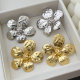 Metal flower earrings