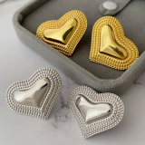 Chunky heart earrings