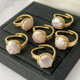 Fresh water pearl ring