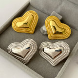 Chunky heart earrings