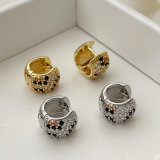 Leopard print earrings