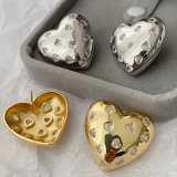 Chunky heart earrings