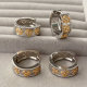Two tone flower hoop