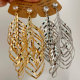 Chunky metal Spring earrings
