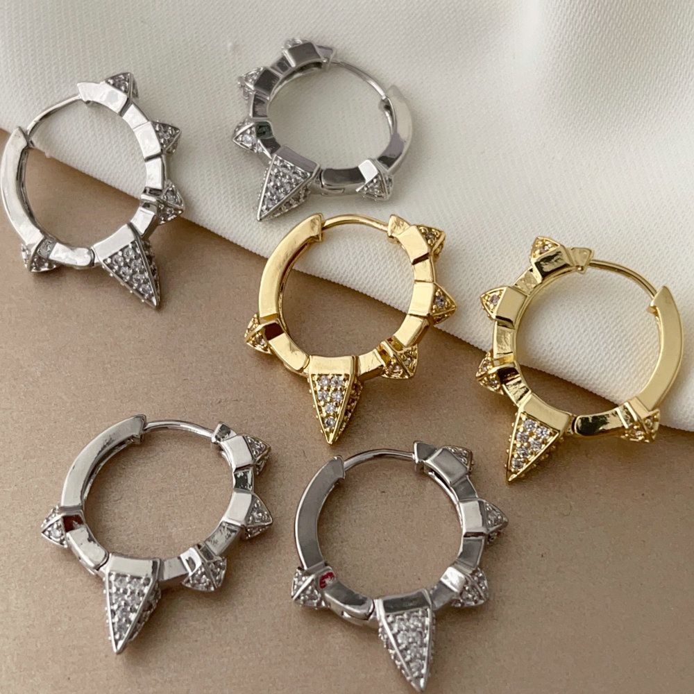 Pave Sunflower earrings