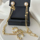 Fashion pearl chain earrings