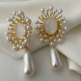 Pearl Fireworks earrings