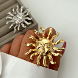 Sun shape ring