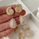 Pearl teardrop earrings