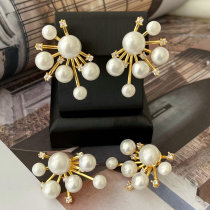 Pearl fashion earrings