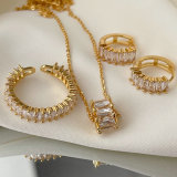 Pave zircon set jewelry