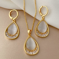Set cat eye jewelry set